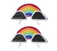GTYHH 2 Pezzi Di Occhiali Arcobaleno, Occhiali Da Sole A Spiaggia, Occhiali Divertenti, Oggetti Di Scena Fotografici, Decorazioni Per Le Prestazioni.