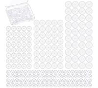 GTYHH 200 Pezzi Set di Cuscini per Orecchini in Silicone Trasparente Stabilizzatore per Orecchini Disco in Plastica Pad Supporto per Lobo Dell'Orecchio Intonaco per Prevenire L'Allentamento