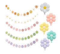 GTYHH 5 Pezzi di Stendardi Dell'Oca E 5 Palloncini di Fiori, Stendardi di Compleanno Colorati, Palloncini di Fiori Dolci, Giocattoli Gonfiabili per Bambini, Decorazioni per Feste.