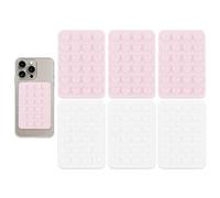 GTYHH 6 Ventose Quadrate, Supporto per Ventosa per Custodia per Telefono, Fisso per Fotografia, Supporto per Telefono in Silicone, Adatto per Piastrelle di Ceramica E Vetro.