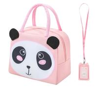 GTYHH Borsa da Pranzo in Pranzo in Panda in 1 Parte E Copertura della Carta di Riso in 1 Parte, Borsa per Il Pranzo A Cartone Animato, Borsa per Isolamento Portatile, Adatto per Uffici E Scuole.
