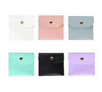 GTYHH Borsa Portaoggetti In Pelle Pu Da 6 Pezzi, Mini Borsa Portaoggetti, Borsa Portaoggetti Per Gioielli, Borsa Portaoggetti Regalo, Borsa Per Confezione Gioielli