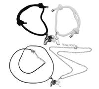 GTYHH Braccialetti per Coppie in 2 Pezzi, Collane per Coppie in 2 Pezzi, Braccialetti per Coppie Abbinati, Braccialetti per Coppie Magnetiche, Braccialetti per Migliori Amici