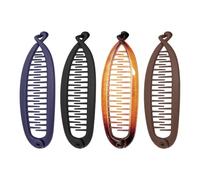 GTYHH Clip A Banana Verticale in 4 Pezzi, Bigodino per Capelli A Temperamento con Pettine Inferiore, Clip A Testa A Sfera A Coda di Cavallo Alta, retrò Francese, Universale per Capelli Ricci E Lisci.