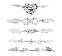 GTYHH Clip In Metallo Vintage Da 5 Pezzi, Clip Per Abiti Elei, Clip Per Decorazioni Per Abiti, Clip Per Cardigan, Clip Per Fissaggio Di Abiti