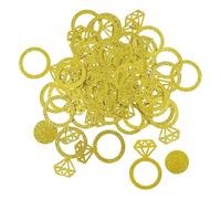 GTYHH Coriandoli per Anelli di Fidanzamento da 200 Pezzi, Coriandoli per Anelli Glitter Dorati, Coriandoli per Decorazioni per La Tavola delle Feste, Decorazioni per Feste di Fidanzamento