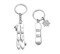 GTYHH Portachiavi con Slitta da 2 Pezzi, Portachiavi Creativi, Portachiavi per Sport sulla Neve, Portachiavi Regalo