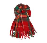 GTYHH Sciarpa A Quadri 1 Pezzo, Sciarpa Con Nappe, Sciarpa Retrò, Sciarpa Calda, Sciarpa Invernale, Sciarpa Classica Versatile