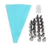 GTYHH Set di Bocchette per Decorazione Torte da 26 Pezzi, con Convertitore, Bocchetta per Crema Riutilizzabile, sac À Poche di Ricambio, Utensili da Forno per Dolci.