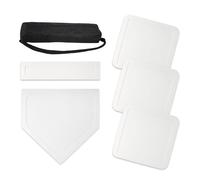 GTYLF Set basi Professionali in Gomma per Esercizi, Set basi per Baseball, Softball, per lanciare, Colpire, praticare Softball Portatile per Tutte Le Stagioni, Incluso per la Pratica sul Campo