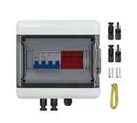 GTYORUS Boîte Photovoltaïque, interruttore di separazione solare PV con spina solare, 1 stringa 1000 V, fotovoltaico DC, protezione da fulmini per impianto PV (1 in 1, 40 A)