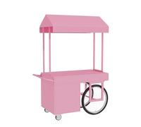 Gtzly Chiosco per Mercato, Banco Portatile con Baldacchino e Ruote Bloccabili, Stand Mobile per Snacks per Mercati, Fiere di Strada, Festival ed Eventi(Pink,39x28x79in/100x70x200cm)