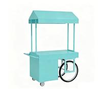 Gtzly Chiosco per Mercato, Banco Portatile con Baldacchino e Ruote Bloccabili, Stand Mobile per Snacks per Mercati, Fiere di Strada, Festival ed Eventi(Blue,39x28x79in/100x70x200cm)