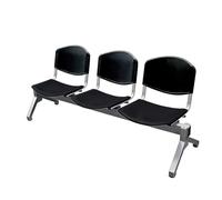 Gtzly Panca per Sala Attesa, Sedia per Squadra & Riserva con Schienale per Campi da Basket, Sedie d'Aspetto per Aeroporto, Azienda, Ospedale e Mercato(Black,152 * 50 * 80cm/60 * 20 * 31in)