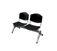 Gtzly Panca per Sala Attesa, Sedia per Squadra & Riserva con Schienale per Campi da Basket, Sedie d'Aspetto per Aeroporto, Azienda, Ospedale e Mercato(Black,99 * 50 * 80cm/39 * 20 * 31in)