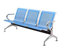 Gtzly Sedie Sala d'Aspetto, Poltroncine sala d'Attesa 1/2/3 Posti, Sedute Ufficio per Ospiti in Ufficio per Aeroporto, Clinica, Ospedale, Banca, Salone di Parrucchiere(Blue,174x64x78cm/69x25x31in)