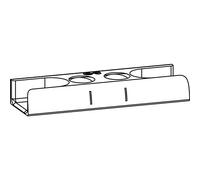 GU 9-42654-30-0-1 Piastra di Chiusura, Eurofalz 30 x 8 mm, 13 V, Zinco Argento