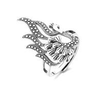 Gu Feng Anello S925 argento stile retrò etnico forma fenice cavo anello aperto donna