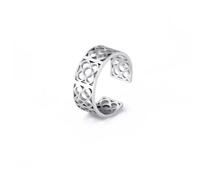 Gu Feng Barcellona Fiore Anello Quadrato Donne Regolabile In Acciaio Inox Colore Oro Anelli Estetici Moda Gioielli Da Sposa Regalo