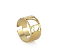 Gu Feng Fibonacci Anelli Rapporto A Spirale per Le Donne Degli Uomini In Acciaio Inox Colore Oro Geometria Regolabile Matematica Dito Anello Gioielli Regali