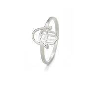 Gu Feng Hamsa Mano Malocchio Anello Amuleto In Acciaio Inox Mano di Fatima Anelli Da Dito Vintage Gioielli Delle Donne Regalo di Compleanno