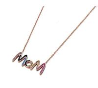 Gu Feng In Acciaio Inox CZ Cristallo MOM Collane Girocollo Donne Fascino