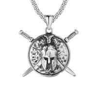 Gu Feng Personalità vintage spartan spada uomini in titanio ciondolo collana