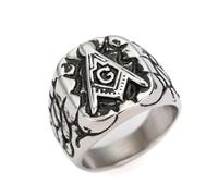 Gu Feng Uomini Inossidabili Punk Uomini Massoneria Anelli Anelli Da Partito