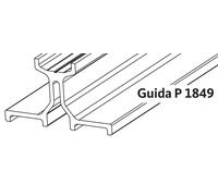 GU-ITALIA Binario HS 934 937 di scorrimento guida superiore col. ARGENTO