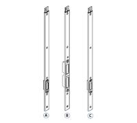 GU-ITALIA Incontro SECURY MR2 lungo inferiore per catenaccio col. ARGENTO aria