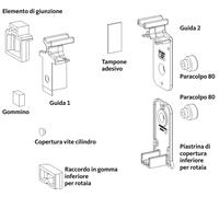 GU-ITALIA Tappo HS 934 937 confezione accessori guida per alzante scorrevole