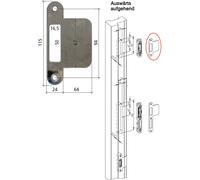 GU piastra di bloccaggio dello sportello