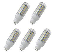 GU10 Corn LED 6W Warm/Cold White Full Brightness Energy Saving LEDs Lamp 550Lm AC220-240V [Energy Class A ++] 5PACK 60006500k Cold