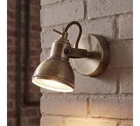 GU10 Faretto da Muro Orientabile Ottone Metallo B:10 CM Industriale Soffitto