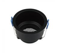 Gu10 Fitting Round Aluminum Body Deep Anti Glare Black Body With Hoyne Comb