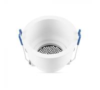 Gu10 Fitting Round Aluminum Body Deep Anti Glare White Body With Hoyne Comb