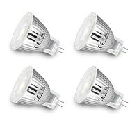 GU4 MR11 Lampadine LED 12V Bianco Caldo 5W Sostituisce 45W Lampadina Alogena, GU4 Lampadina LED 400lm Luce Spot, 35 Millimetri di Diametro Piccola Lampadine 12V AC/DC Faretto, 38 Gradi, 4pcs Pack