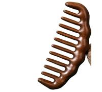 Gua Sha cuoio capelluto multifunzionale for sbloccare i meridiani, pettine da massaggio, viso e occhi in legno di sandalo(Choose 02)