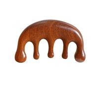 Gua Sha cuoio capelluto multifunzionale for sbloccare i meridiani, pettine da massaggio, viso e occhi in legno di sandalo(Choose 03)