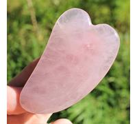 GUA SHA di QUARZO Rosa Massaggio Circolazione Cristalloterapia Chakra Reiki A+