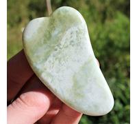 GUA SHA GIADA Verde Massaggio Terapeutico Viso Qualità Extra Cristalloterapia A+