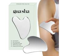 Gua Sha In Acciaio Inossidabile | Riduttore Del Doppio Mento Per Viso,Strumento Di Massaggio Per Tonificare Collo Spalle Corpo Riduzione Grasso Femminile