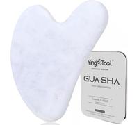 Gua Sha, pietra di quarzo bianco naturale al 100%, strumento per scolpire la mascella e ridurre il gonfiore, strumento per massaggi Gua Sha, adatto per la routine quotidiana di cura della pelle