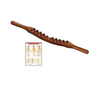 Gua Sha Raschiatura Massaggio Strumento con Punti di Digitopressione Grafico Poster per Corpo Carbonizzato
