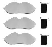 Gua Sha Stainless Steel, Gua Sha Massage Board Comb Edge Sculpting Tool, Smoother Surfaces Gua Sha Tool for Face, Eyes, Neck and Body Care (2-Piece)