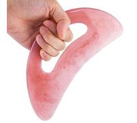 Gua Sha Stone Rose, Lre Co. - Massaggiatore Guasha grande strumento facciale per cellulite drenaggio linfatico massaggio Guasha Board Scratch per viso, corpo, gambe, schiena, collo