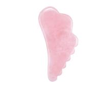 Gua Sha, strumento di massaggio per raschiare il viso e il corpo, in pietra di quarzo rosa, per agopressione
