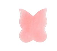Gua Sha, strumento di massaggio per raschiare il viso e il corpo, in pietra di quarzo rosa, per agopressione