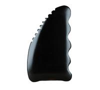 Gua Sha, strumento per massaggi per raschiare la pelle del viso e del corpo, in ossidiana, per agopressione