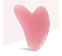 Gua Sha - Strumento per massaggio Gua Sha, in pietra di giada, strumento per massaggio della pelle di viso e corpo, per agopuntura SPA, pietra rosa per corpo, viso, collo e occhi, regalo per la cura